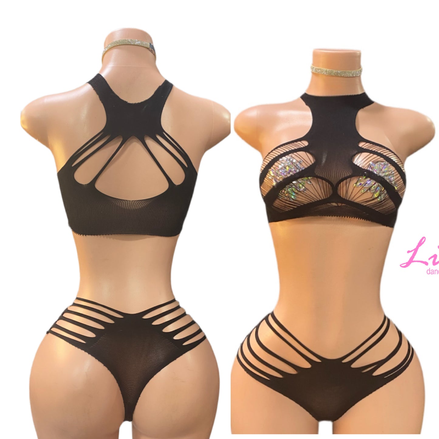 Onyxxx Two Piece Fishnet