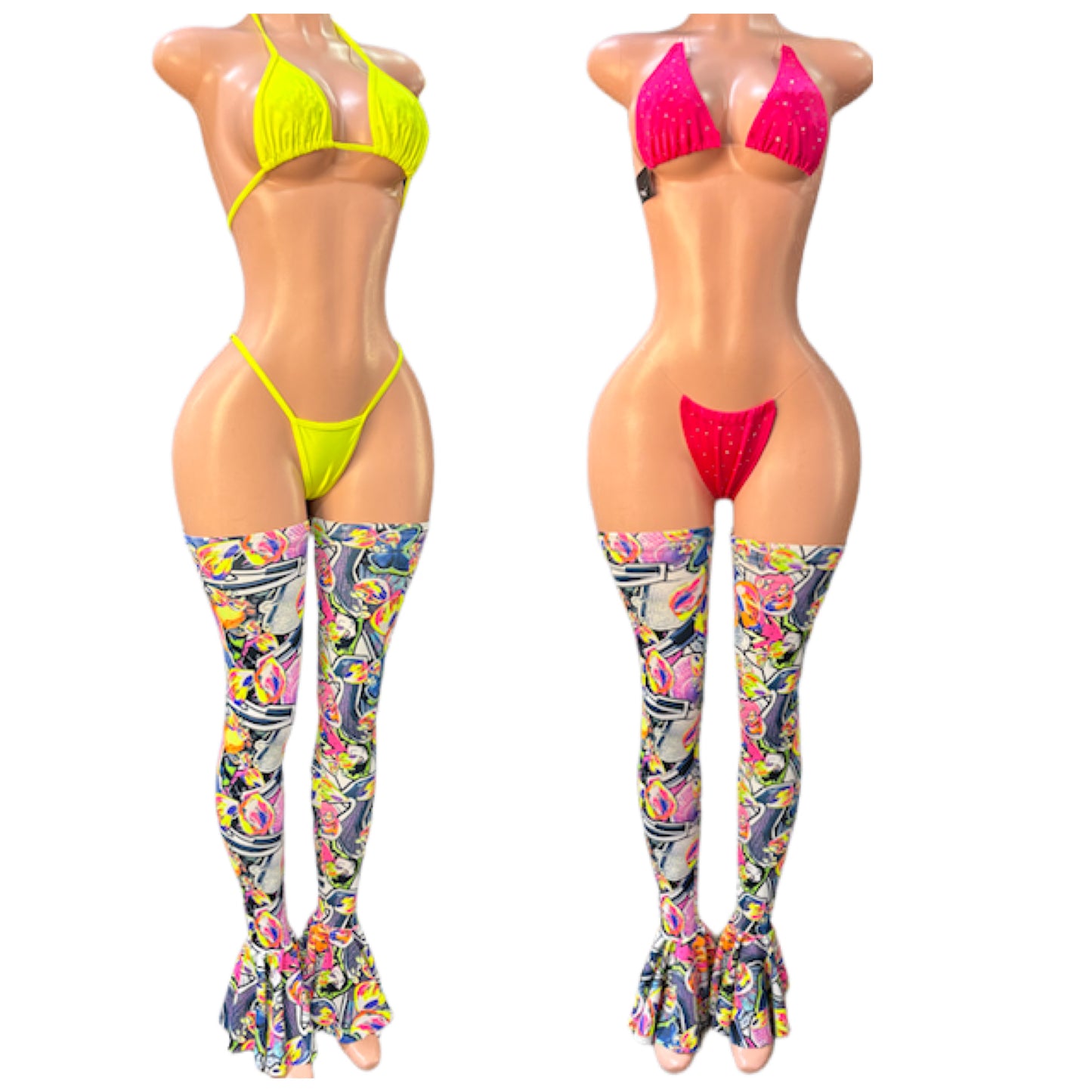 Print Leg Covers Exotic Dancer Prissy