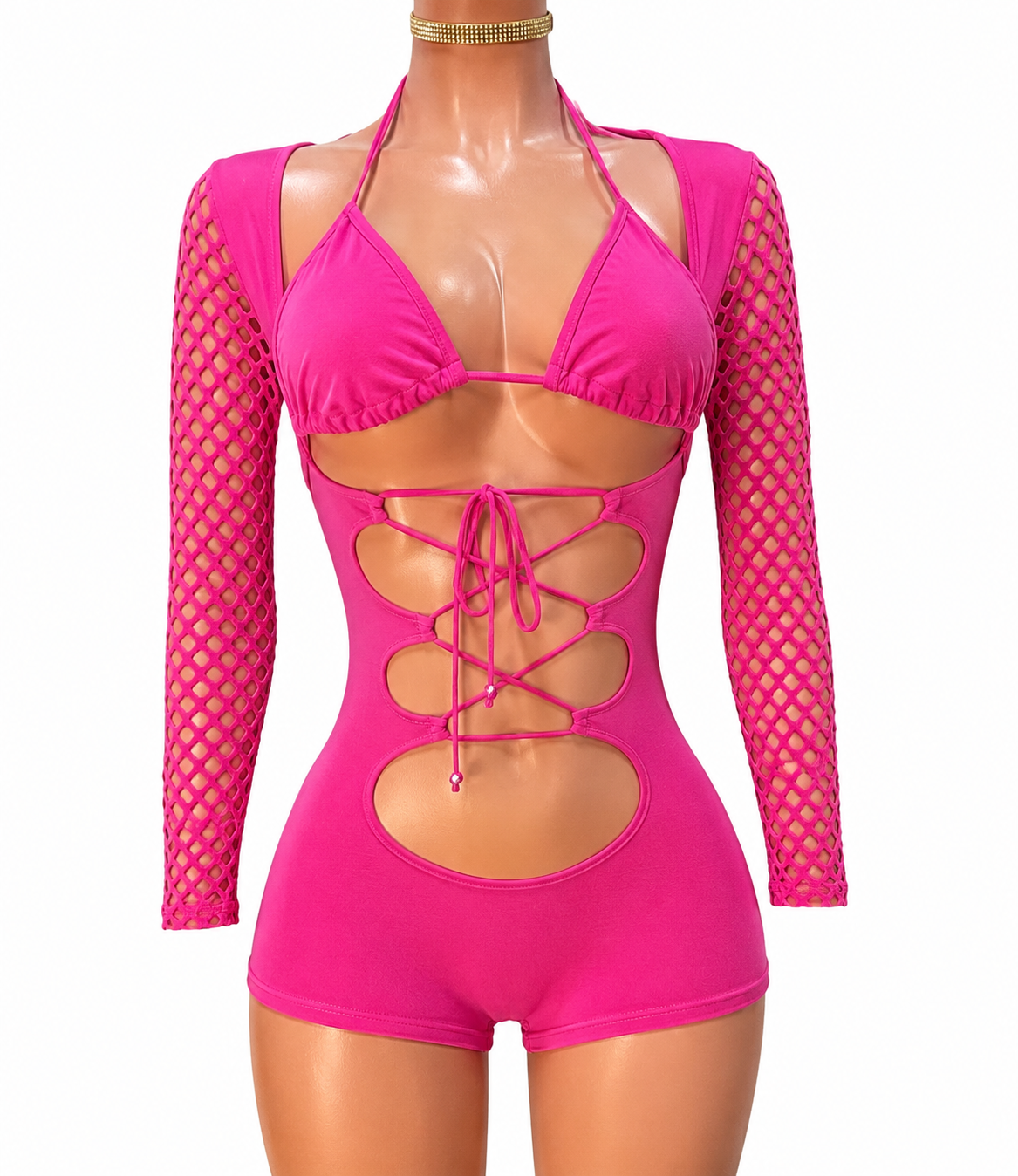 Bottle Girl Romper  Uniform lace up (Copy)