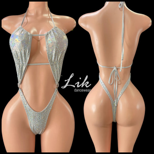Diamanté rhinestone one piece