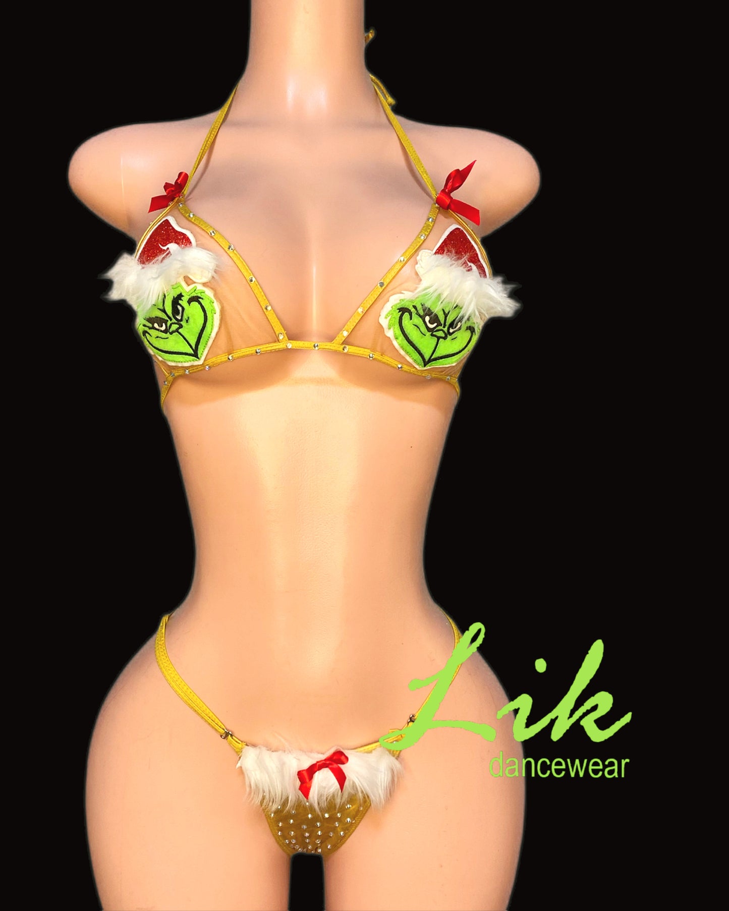 Mean One Grinch bikini