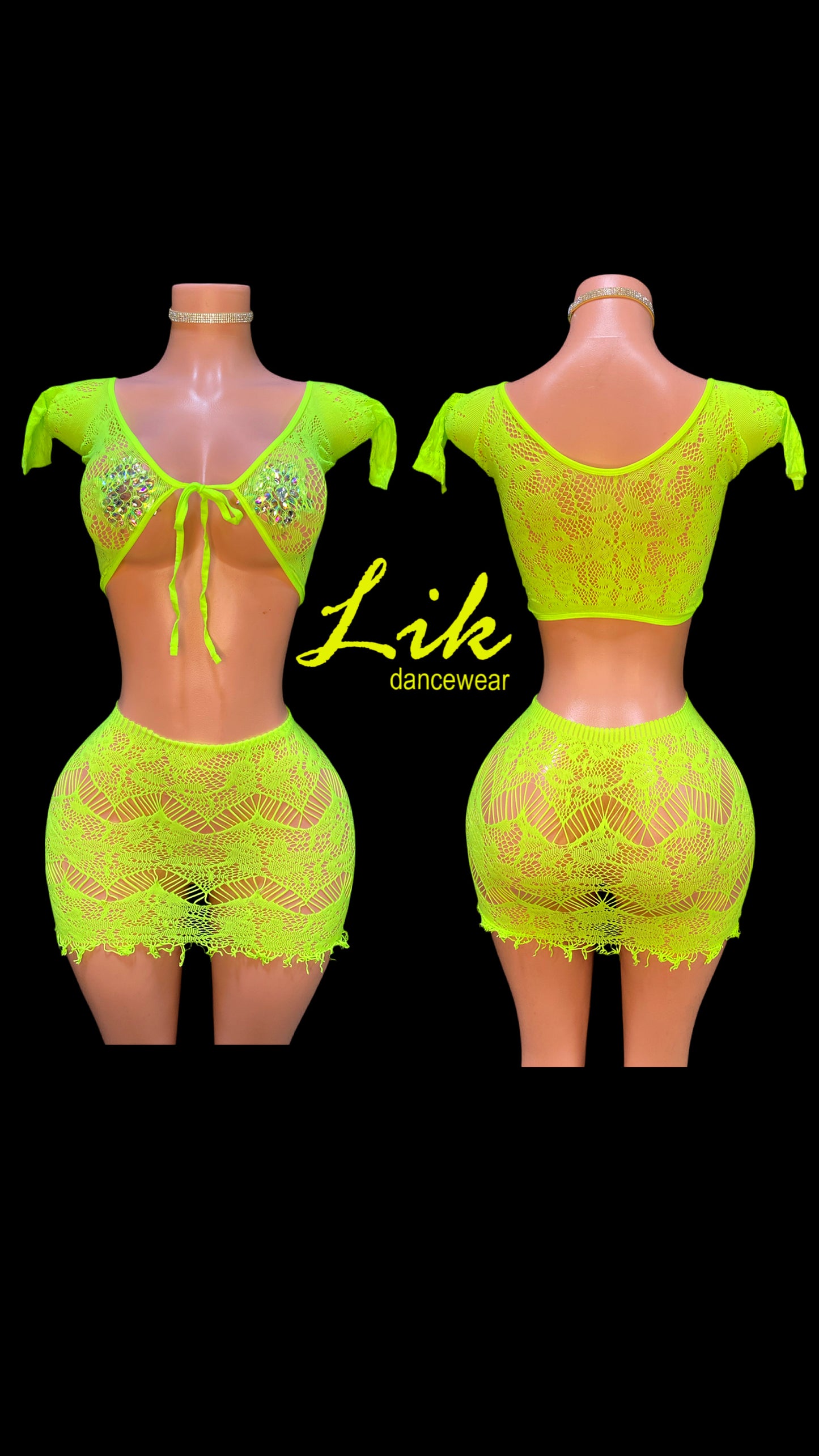 Hawaii exotic dancer skirt set