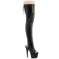 Adore 3017 BPU Black thigh high dance boots-ado3017
