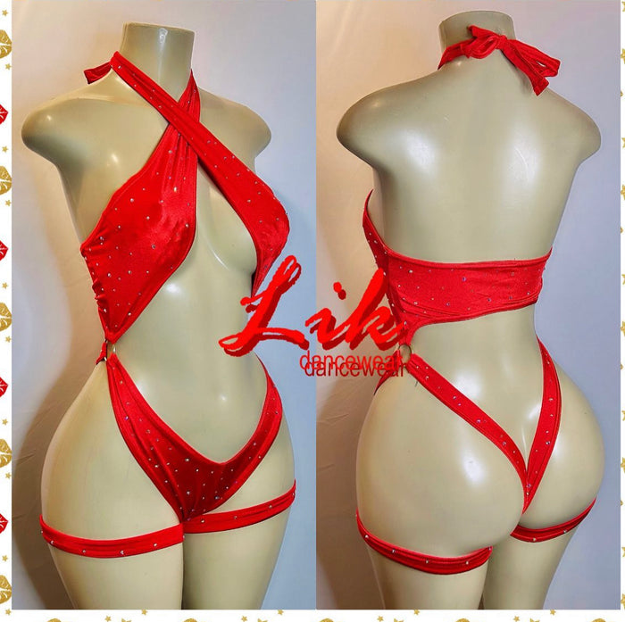 Journey wrap around thong one piece Exotic dance outfit
