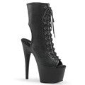 ADO1016/BPU/M 7 inch Vegan leather ankle boot for pole dance and strippers.