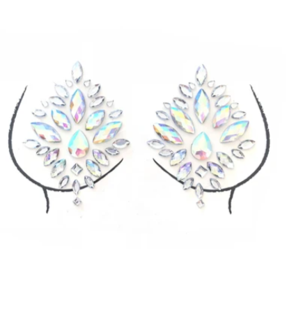 Neva nude Crystal Pasties