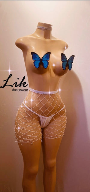 BZ rhinestone thong