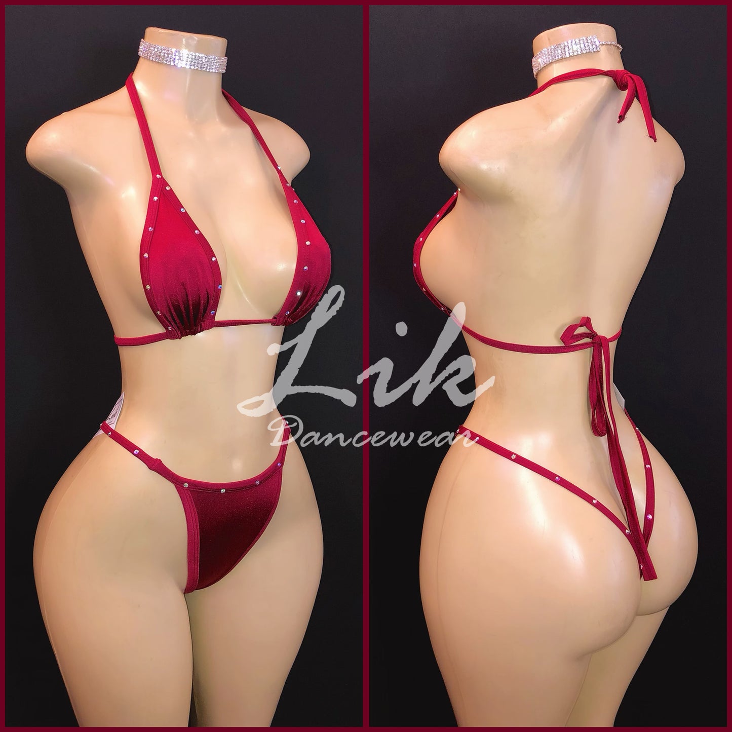 Shining exotic Dancewear bikini