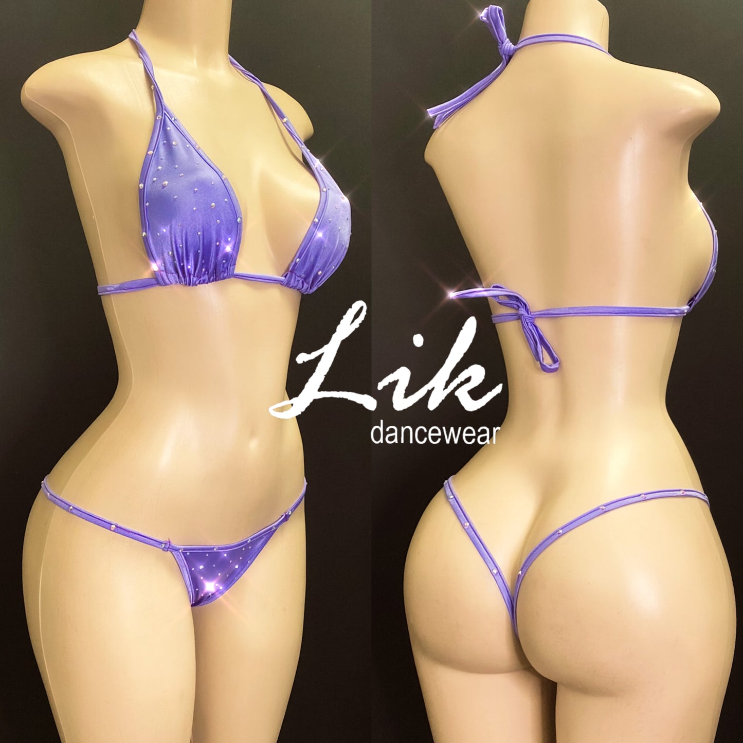 Shining exotic Dancewear bikini