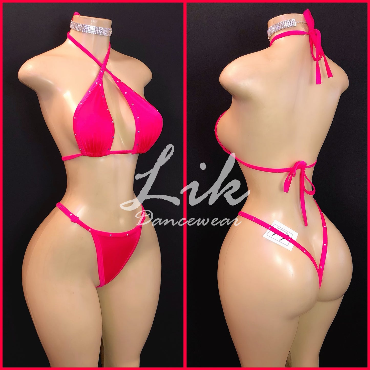 Shining exotic Dancewear bikini